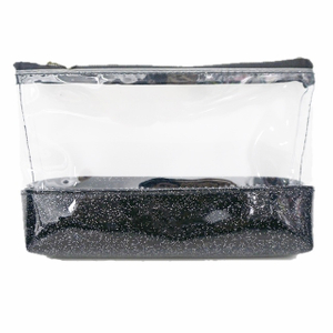 Trousse cosmétique en cuir transparent pour pinceaux à crayons 