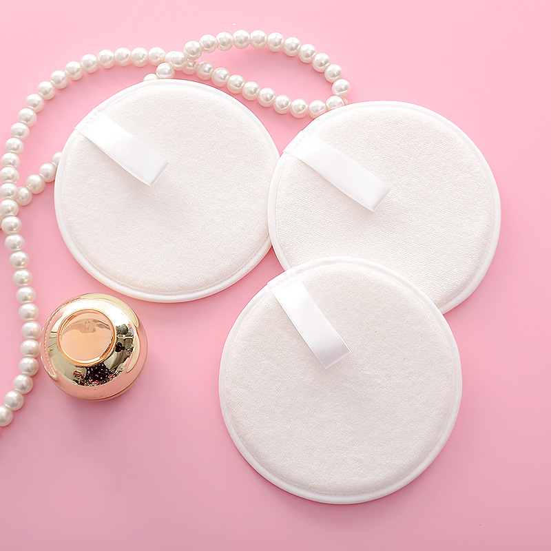 Tampon démaquillant pour soins de la peau en fibre de bambou 3 couches