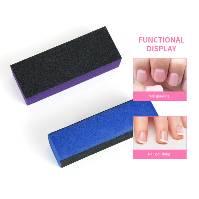 Éponge de jeu de manucure de fichier de tampons à ongles jetables personnalisés
