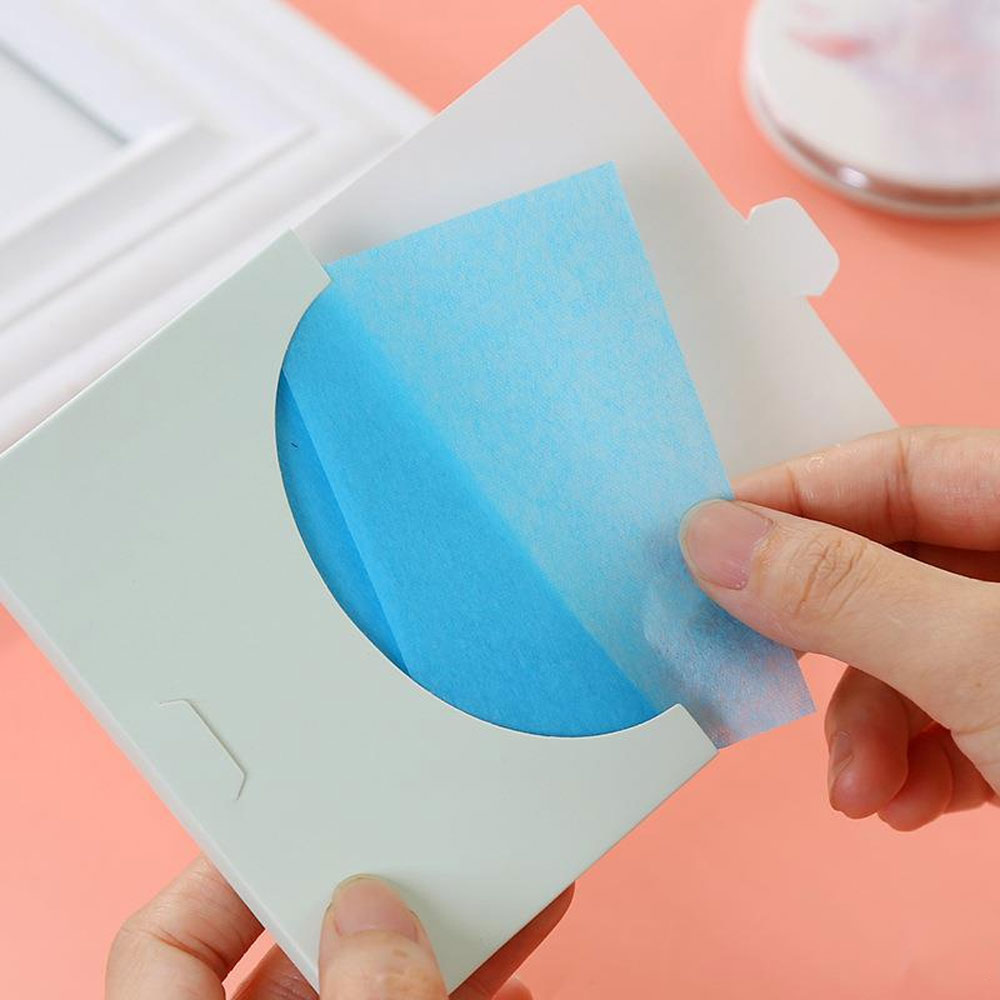 Feuilles absorbantes d'huile transparentes pour le visage