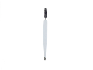 Brosse à cils multifonctionnelle en acier inoxydable 2 en 1